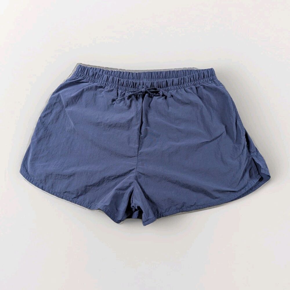COS Womens L Blue Minimalist Drawstring Shorts Casual Lightweight Pockets